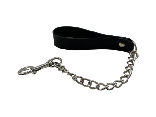 Leather & Chain Leash 18" - Image 3