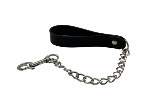 Leather & Chain Leash 18"