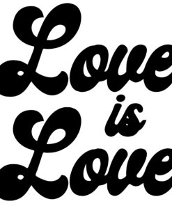 A couple of black and white words that are on top of each other.